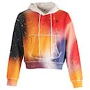 Off White OFFKAT Allover Spray Hoodie in Multicolor Cotton