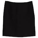 Tom Ford Mini Skirt in Black Wool