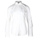Dsquared2 Camisa de botones de algodón orgánico blanco