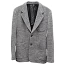 Dolce & Gabbana Single-Breasted Blazer Coat in Grey Wool