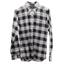 Tom Ford Plaid Button Down Shirt in Multicolor Brushed Cotton