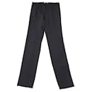 Pantaloni con orlo con zip The Row Corza in poliammide grigio - The row
