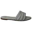 Porte & Paire Braided Slides in White Leather  - Autre Marque