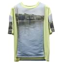 Acne Studios Ebannel Landscape Jersey T-shirt in Multicolor Cotton