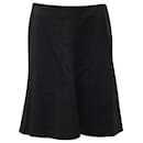 Alexander Mcqueen Midi Suit Skirt in Black Wool 