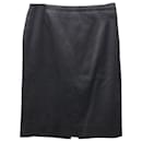 Alexander McQueen Pencil Skirt in Black Cashmere - Alexander Mcqueen