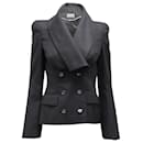 Alexander McQueen lined Breasted Jacket in Black Cashmere - Alexander Mcqueen