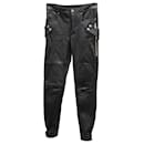 Alexander McQueen Biker Pants in Black Leather - Alexander Mcqueen