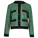 Maje Plaid Jacket in Green Polyester