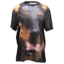 Givenchy Doberman Bedrucktes Kurzarm-T-Shirt aus mehrfarbiger Baumwolle