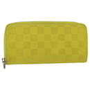 LOUIS VUITTON Damier Infini Zippy Wallet Vertical Wallet Yellow N62236 LV 38679 - Louis Vuitton