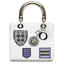 Dior White Medium Patch Embellished Lady Dior