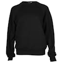 Suéter de gola redonda Reformation em algodão preto