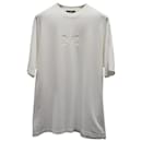 T-shirt Balenciaga Lion's Laurel in cotone bianco