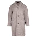 A.P.C. Tweed Long Coat in Multicolor Wool  - Apc