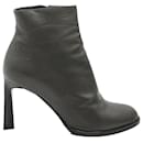 Jil Sander Ankle Boots in Dark Grey Leather