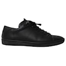 Saint Laurent Court Sneakers in Triple Black Leather