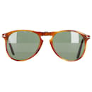 Persol 714sm Steve McQueen Fold Sunglasses in Brown Acetate 