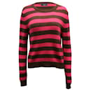 Max Mara Striped Sweater in Pink and Brown Wool