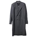 Givenchy Slim-Fit Longline Coat in Grey Wool