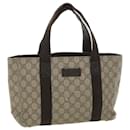 GUCCI GG Canvas Hand Bag PVC Leather Beige 141976 auth 38817 - Gucci