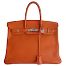 HERMES BIRKIN BAG 35 orange - Hermès
