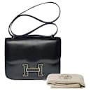 HERMES Constance Bag in Black Leather - 101146 - Hermès