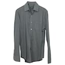 Tom Ford Regular Fit Shirt in Grey Cotton 