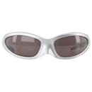 Óculos de Sol - Balenciaga - Acetato - Prata