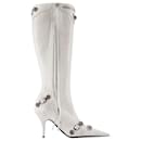 Cagole H90 Boots - Balenciaga - Cuir - Blanc