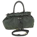PRADA Shoulder Bag Nylon 2way Khaki Auth bs4556 - Prada