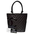 cambon tote bag in brown leather101138 - Chanel