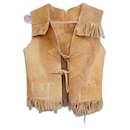 vintage leather vest size S - Autre Marque