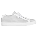 Common Projects Achilles Low Top Sneakers in Silver Leather - Autre Marque