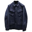 Ralph Lauren Ripstop Utility Jacket in Navy Blue Cotton