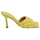 Bottega Veneta Quilted Padded Mule in Yellow Leather