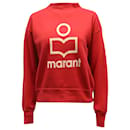 Isabel Marant Etoile Logo Print Sweater in Red Cotton