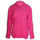 Camisa a capas en viscosa rosa Monceau de Jacquemus La Chemise