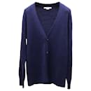 Acne Studios Button-Front Cardigan in Navy Blue Wool