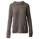 Dolce & Gabbana Roundneck Knit Sweater in Brown Acrylic