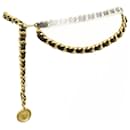 CHANEL BELT IN CHAIN INTERLACED WITH LEATHER 1995 COCO T MEDALLION75 a 85 BELT - Chanel