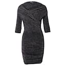 Maje Riola Stretch Bodycon Mini Dress in Black Polyamide 
