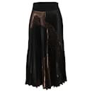 Stella Mccartney Arely Pleated Maxi Skirt in Copper and Black Lurex Polyester - Stella Mc Cartney