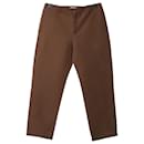 Pangaia Regular Fit Pants in Brown Organic Cotton Lyocell - Autre Marque