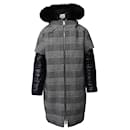 Herno Prince of Wales Padded Coat in Grey Polyamide