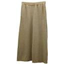 Theory Tweed Terry Wide Leg Pants in Beige Cotton Polyester