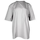 Hermes T-Shirt mit Reißverschlusstasche aus grauer Baumwolle - Hermès