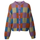  Stine Goya Woven Knit Checked Cardigan in Multicolor Acrylic  - Autre Marque