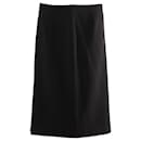 Max Mara Midi Skirt in Black Triacetate