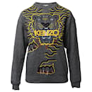 Kenzo Sweatshirt mit Geo-Obermaterial aus grauer Baumwolle